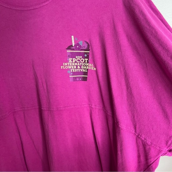 Epcot Disney Put A Little Zest In Your Fest Flower Garden Cotton Spirit Jersey - Picture 12 of 15